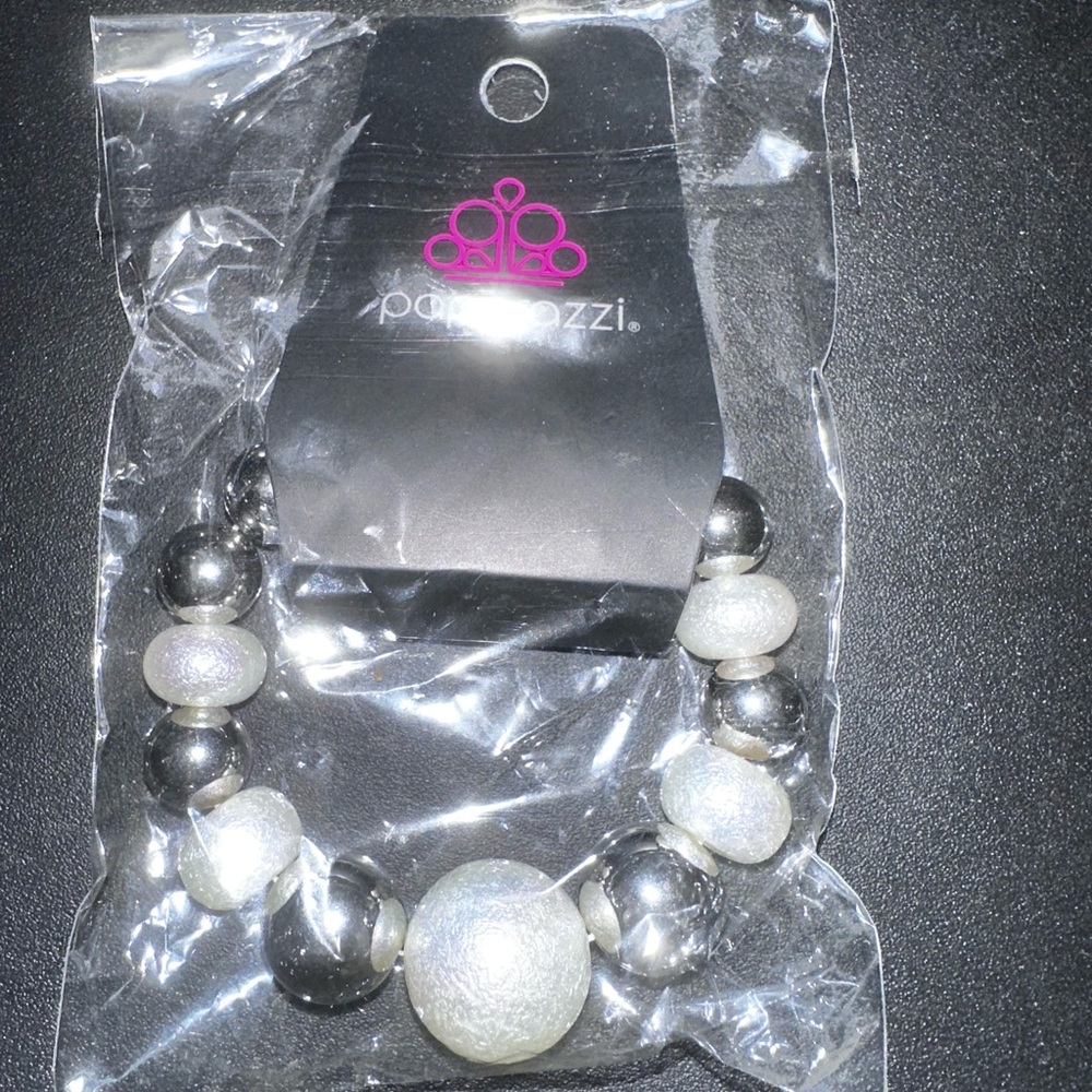 Paparazzi Metallic Silver Bracelet